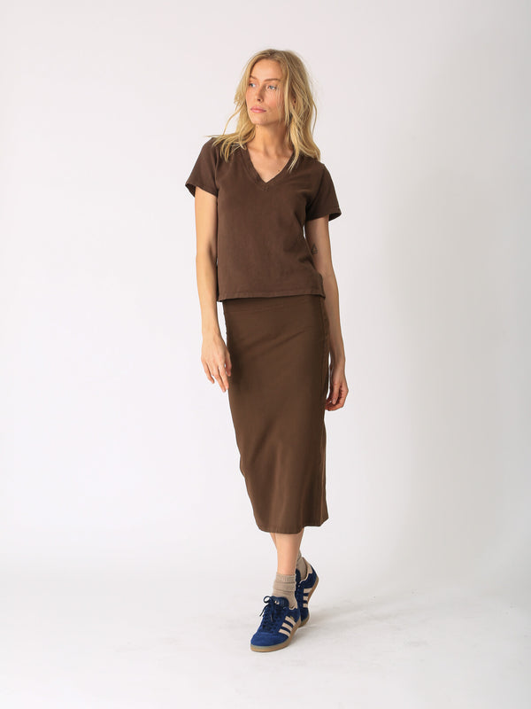 Classic V Neck - Cocoa