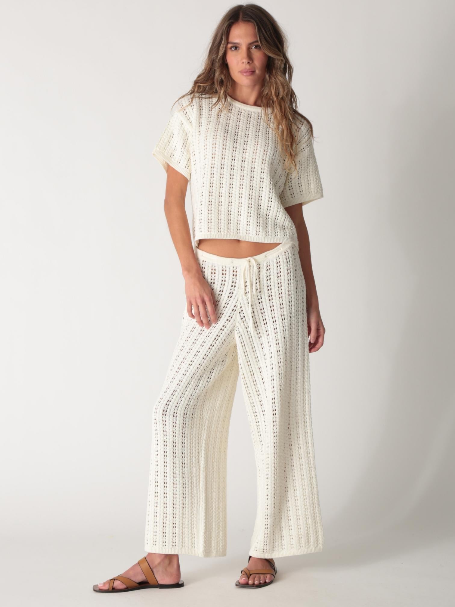 Lee Lee Knit Pant - Ivory – Electric & Rose Clothing