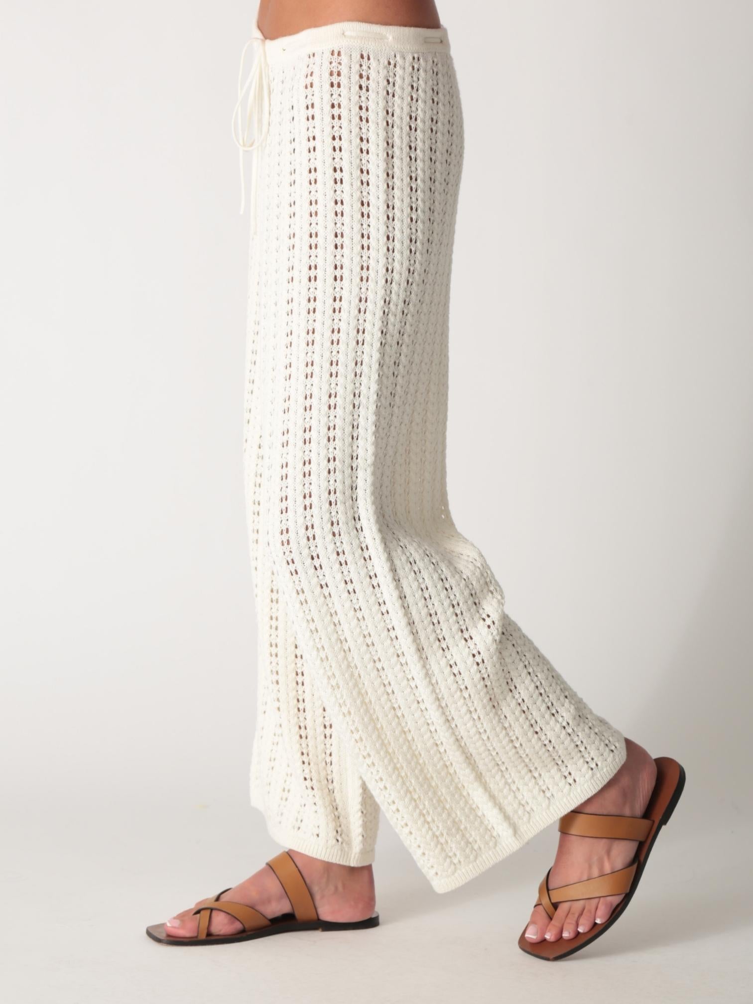 Lee Lee Knit Pant - Ivory – Electric & Rose Clothing