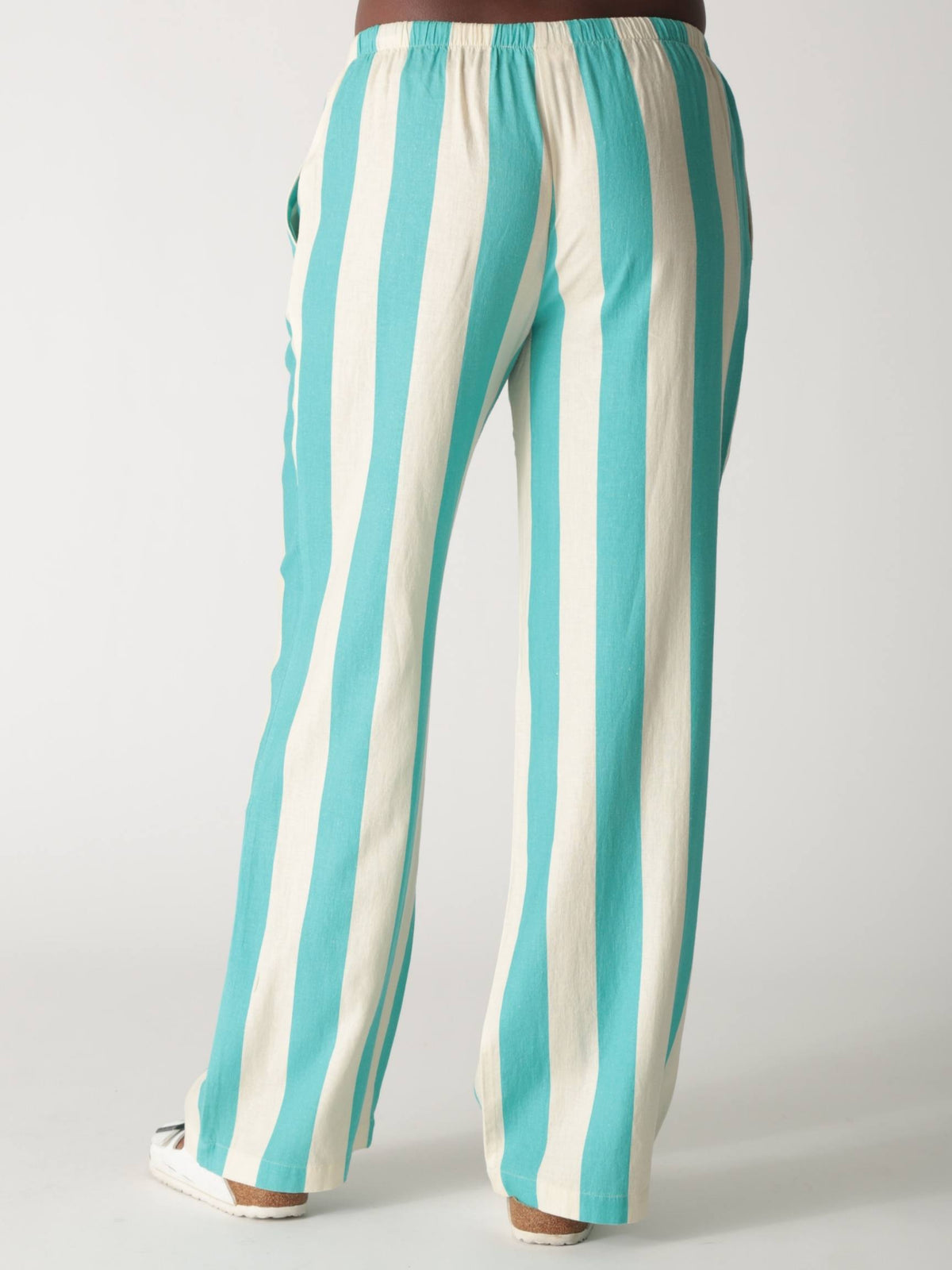 Pisces Pant - Teal Stripe