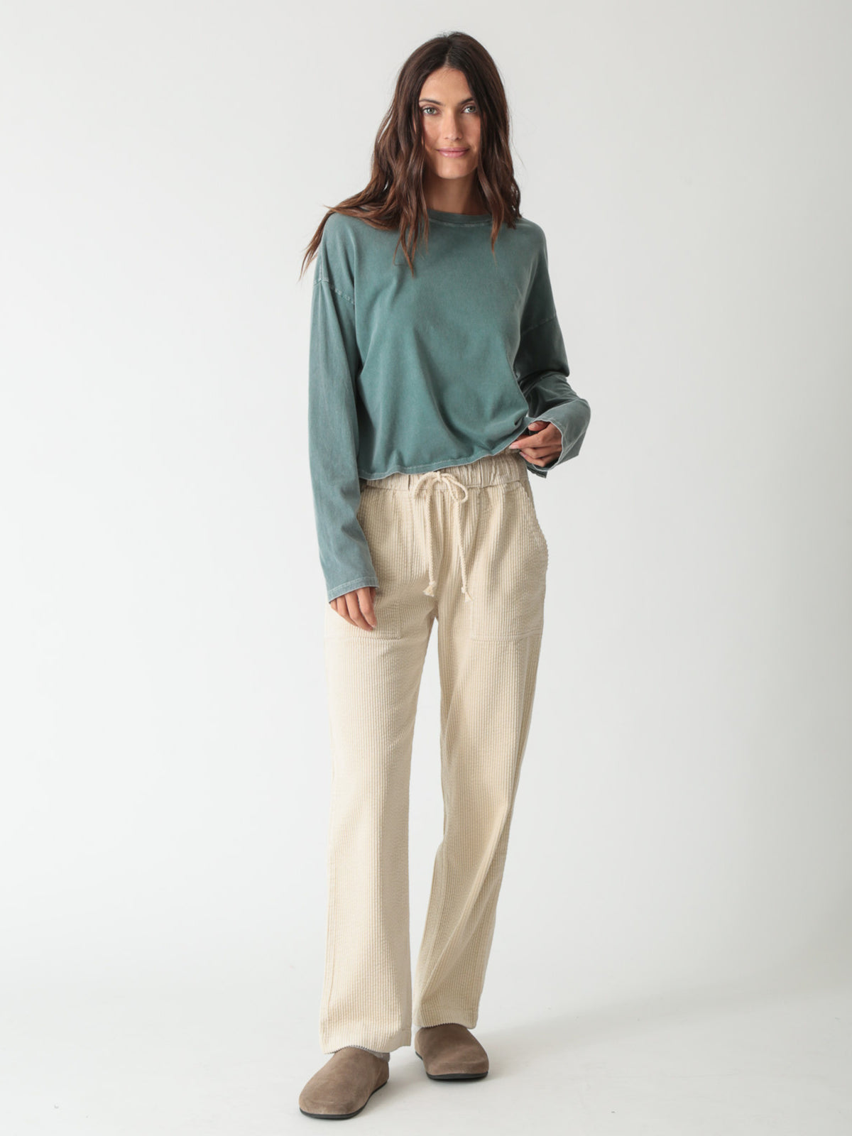 Easy Pant - Bone Corduroy