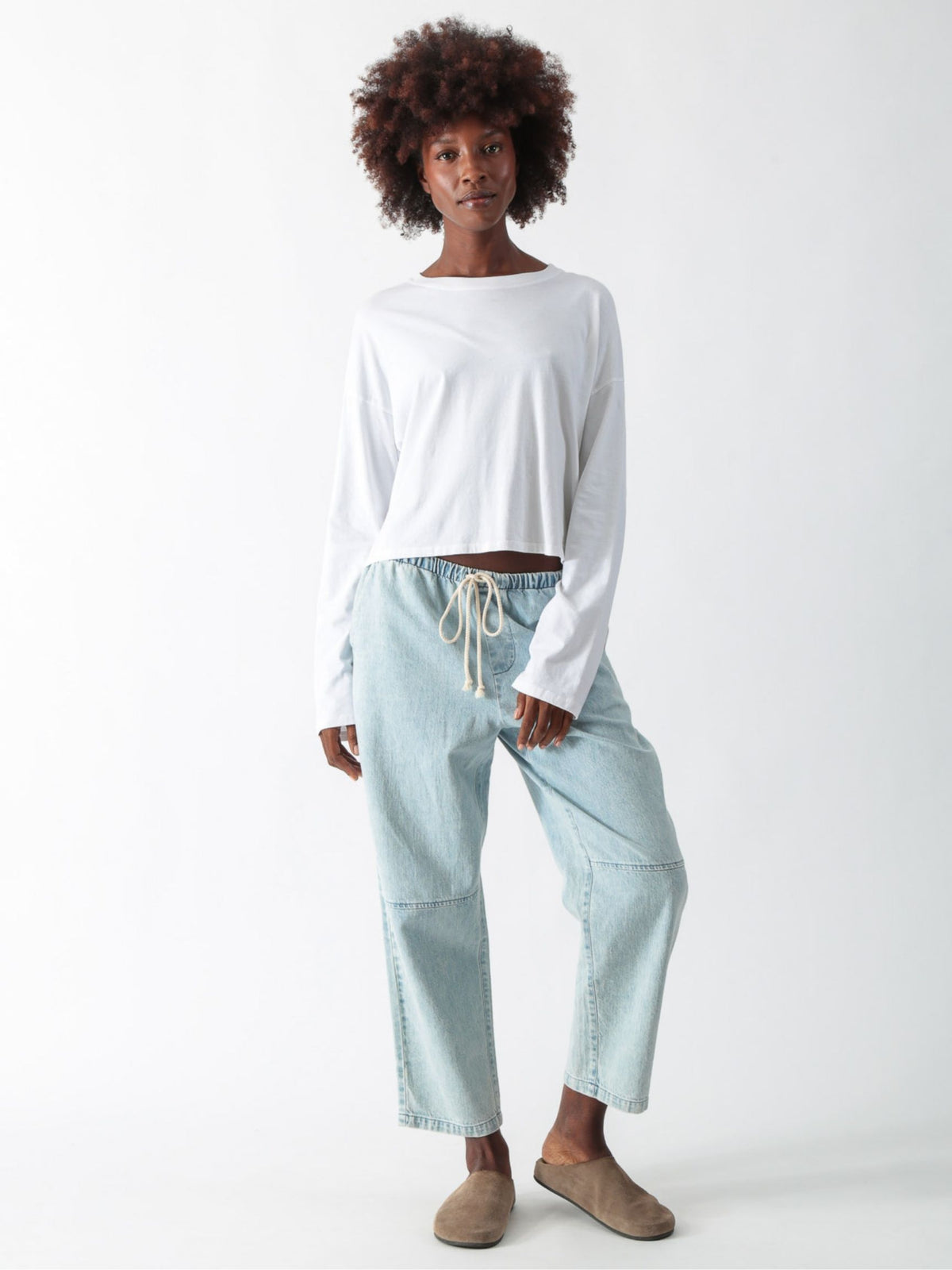 Laid Back Pant - Light Denim