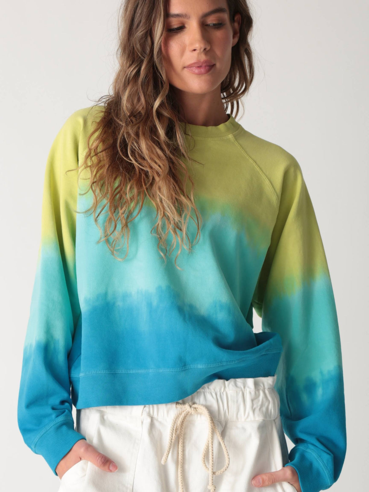 Ronan Pullover - Chartreuse Ombre
