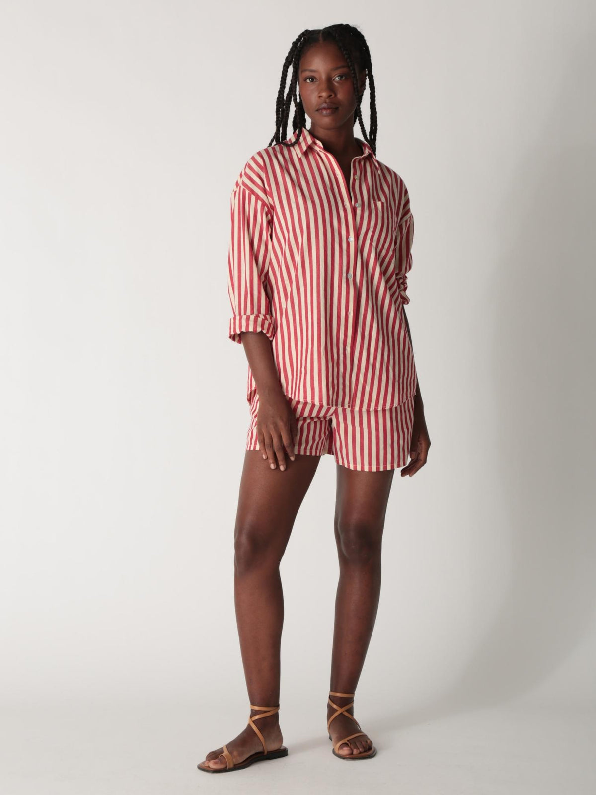 Rylee Short - Cherry Stripe