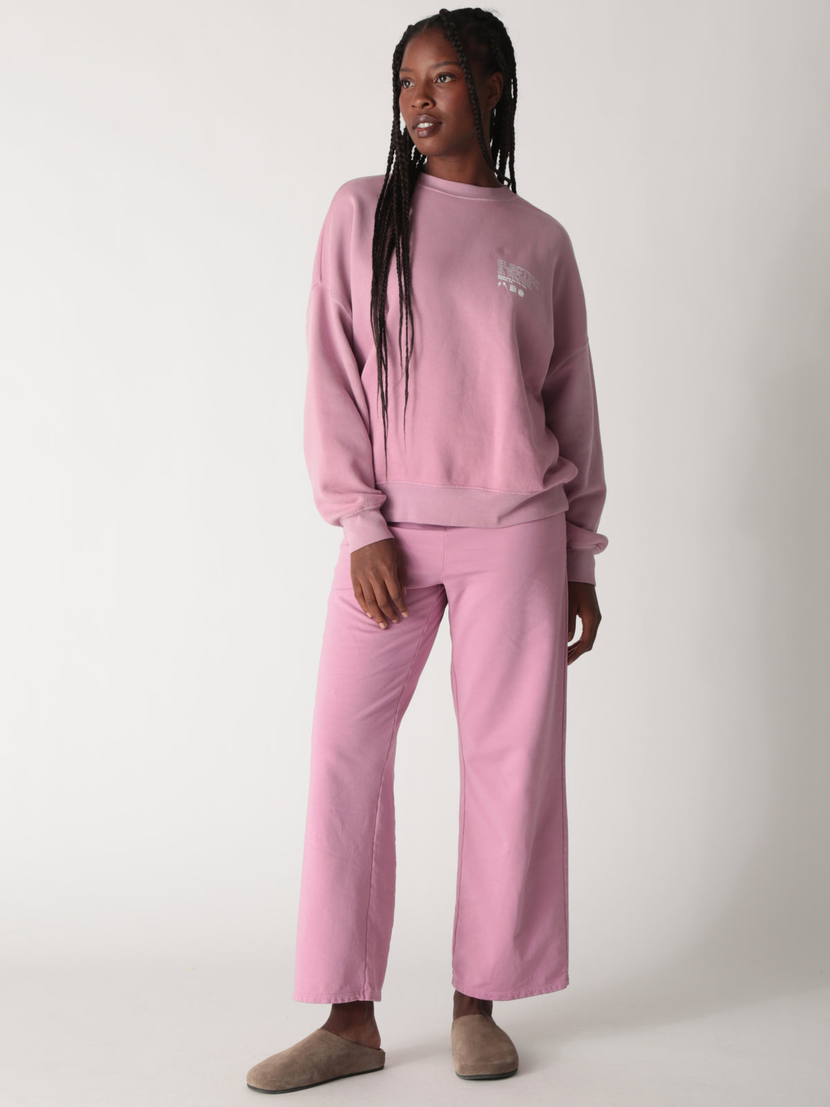 Atlas Sweatshirt - Lilac Time To Live Graphic