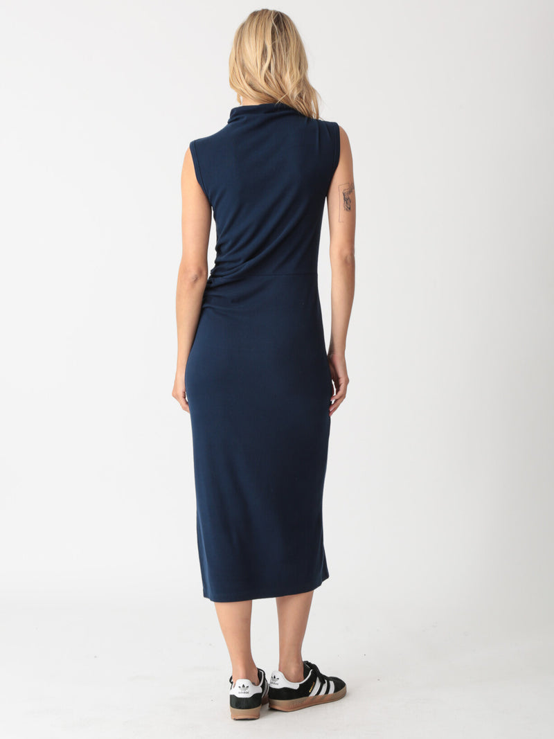 Eli Rib Dress - Indigo