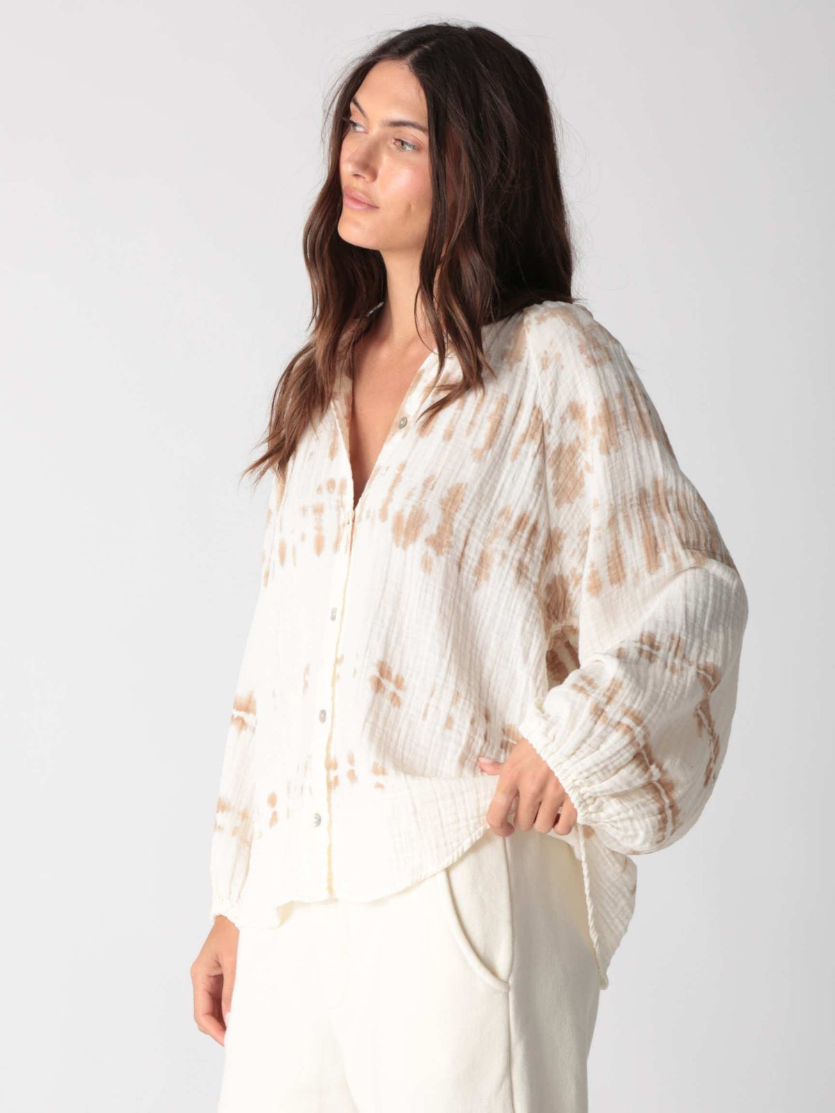 Winnie Gauze Shirt - Dune Horizon