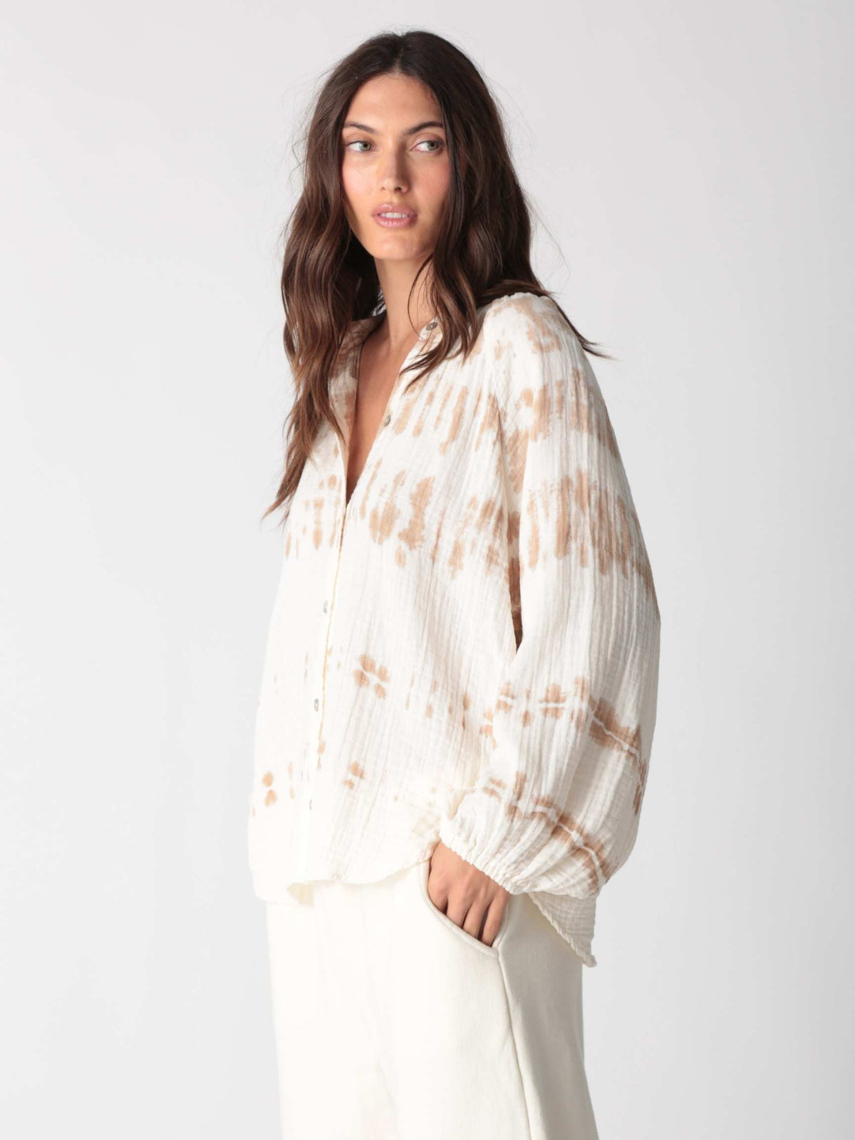 Winnie Gauze Shirt - Dune Horizon