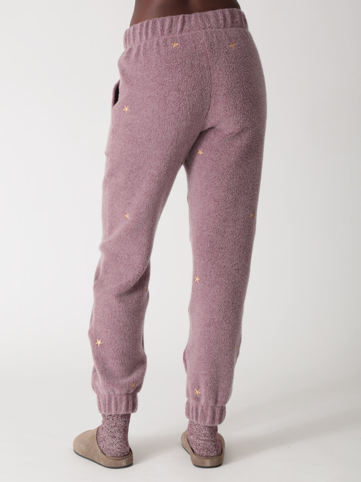 Hayden Sherpa Sweatpant - Gold Stars