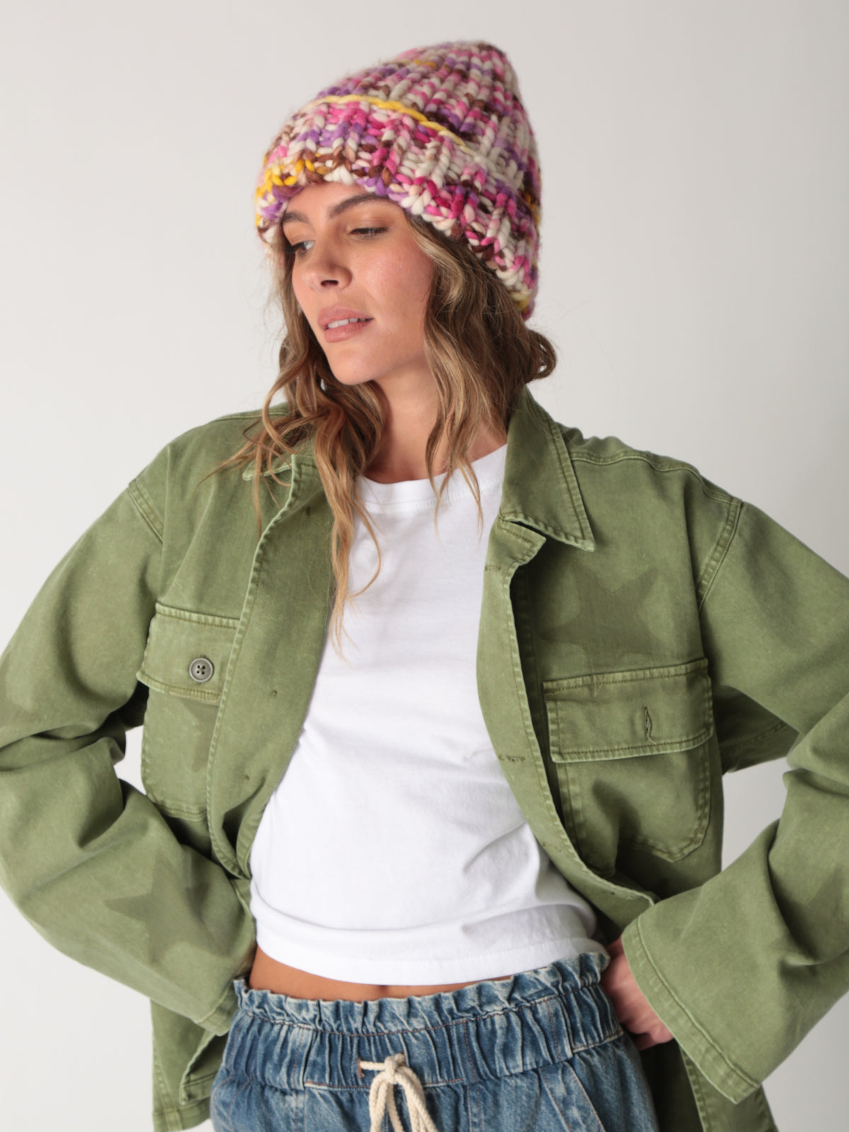 Mountain Beanie - Ivory / Multi