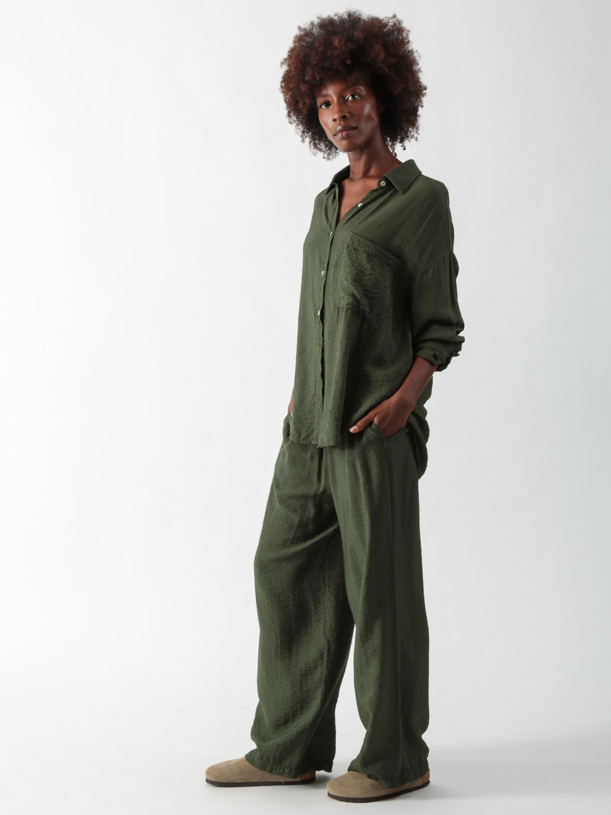 Boyfriend Shirt - Army