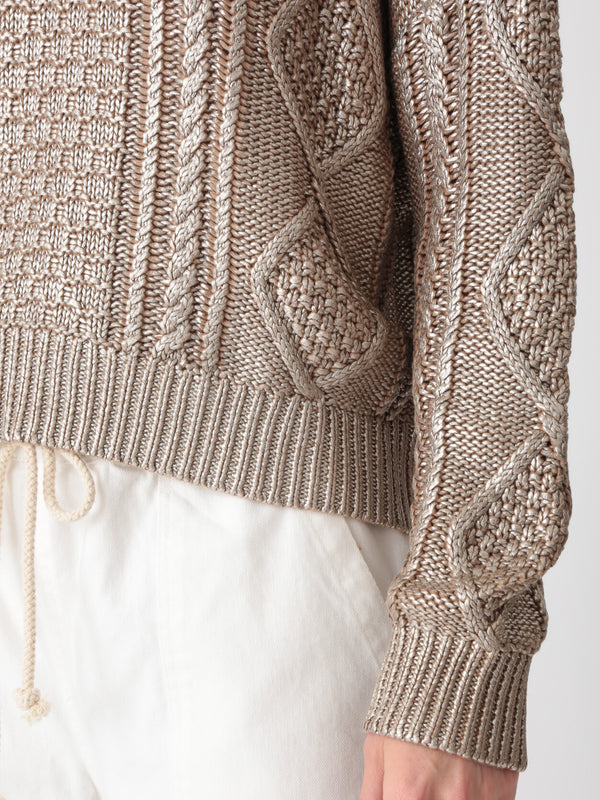 Alice Sweater - Metallic Gold