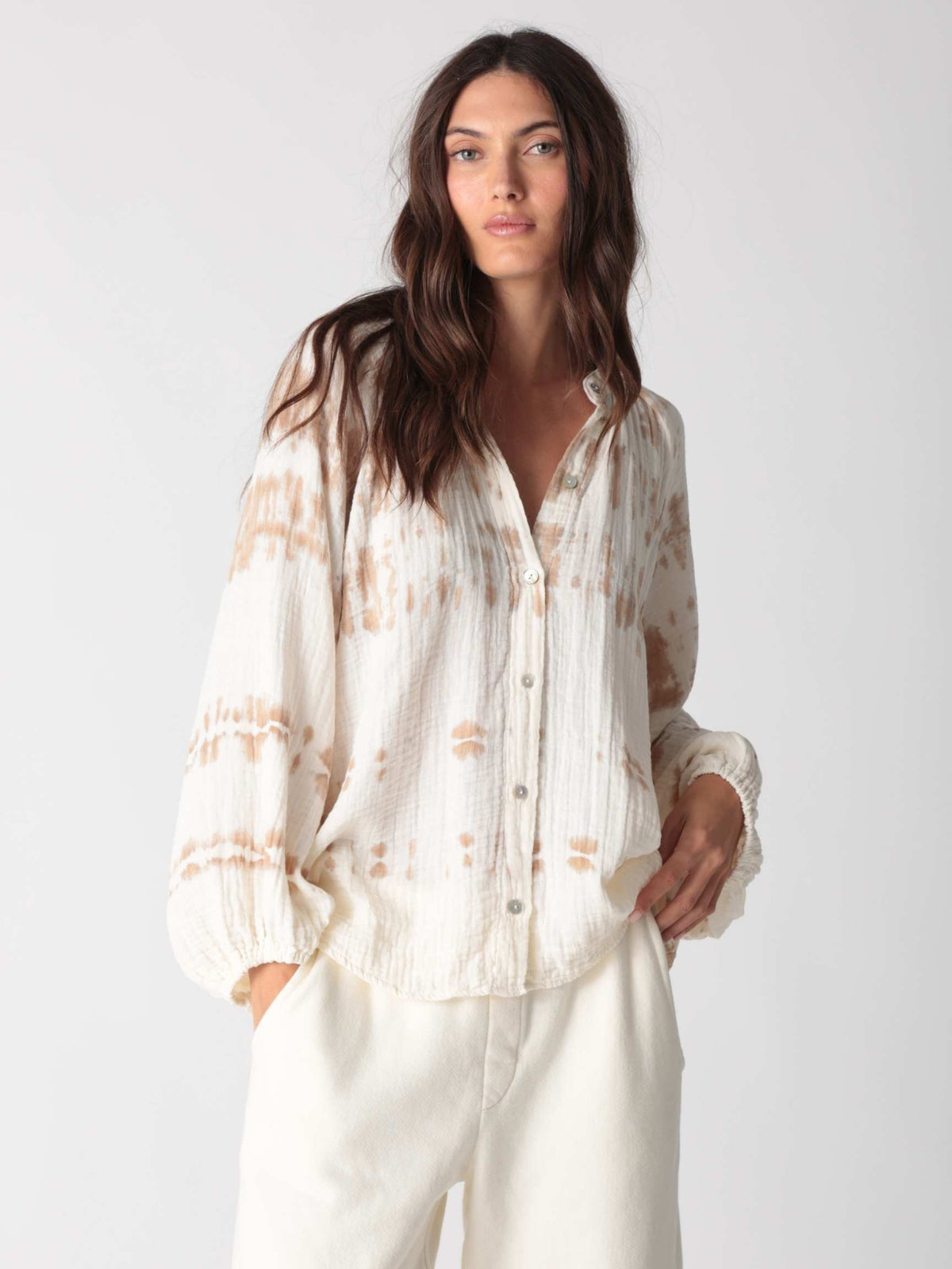 Winnie Gauze Shirt - Dune Horizon