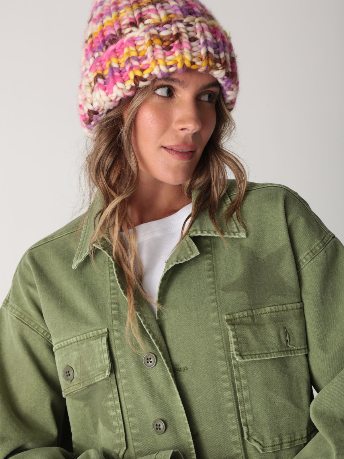 Adelaide Jacket - Olive Stars