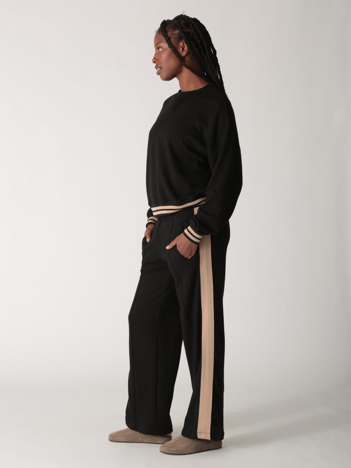 Mimi Sweatshirt - Onyx / Stone