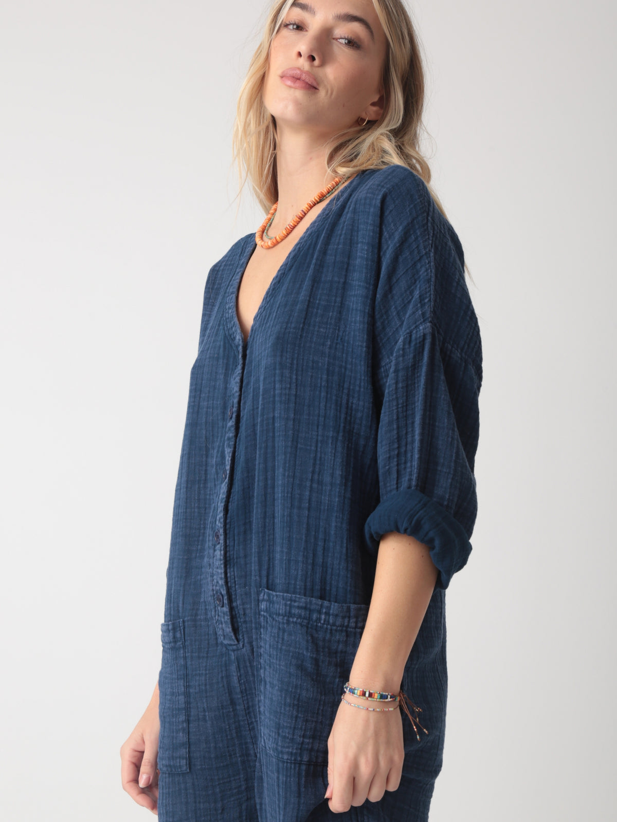 Favorite Gauze Jumpsuit - Vintage Indigo