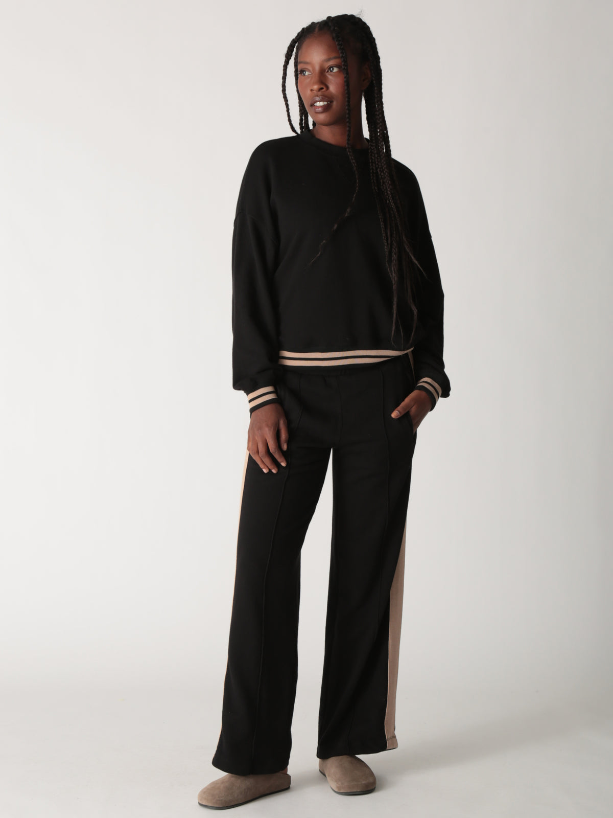 Mimi Sweatshirt - Onyx / Stone