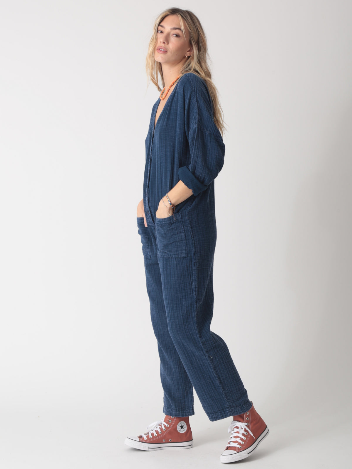 Favorite Gauze Jumpsuit - Vintage Indigo