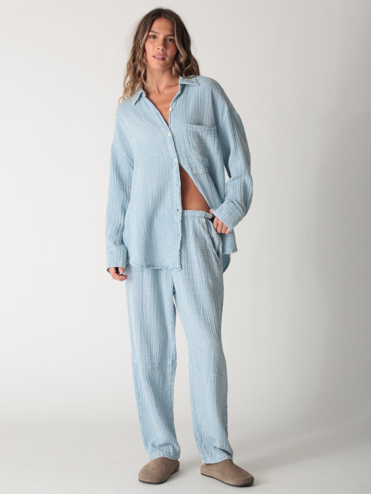 Kickback Pant - Dusty Blue