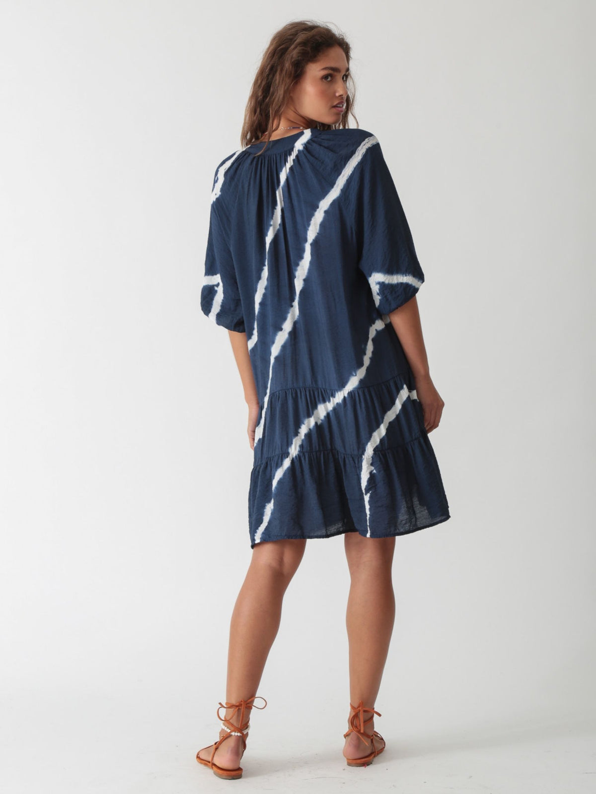 Clarissa Dress - Indigo Wave