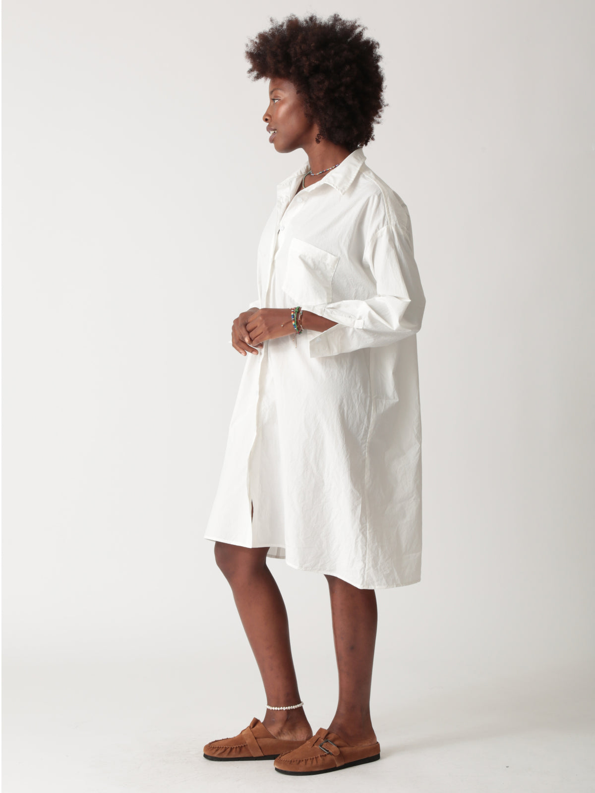 Suki Shirt Dress - Cloud