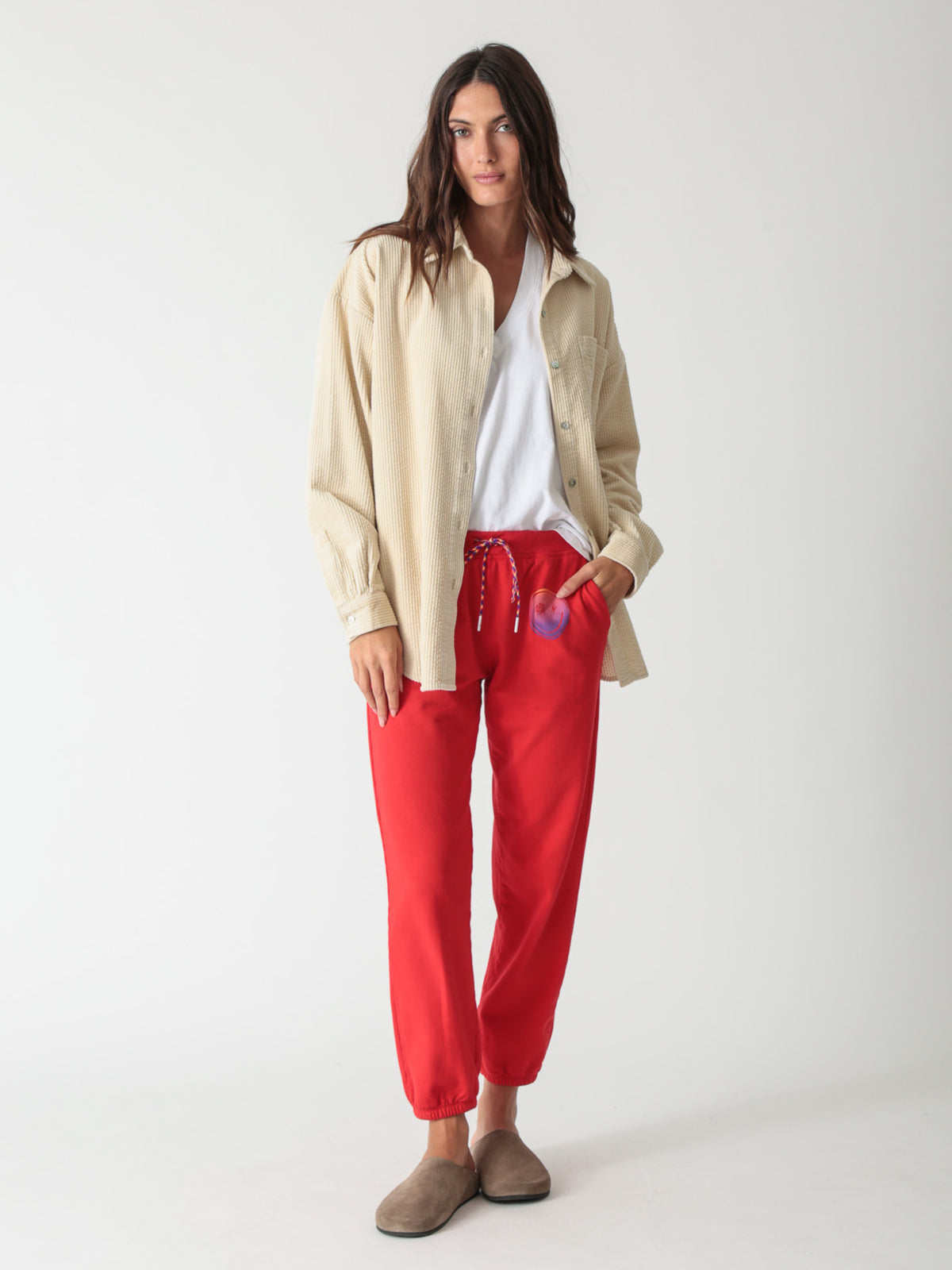 Classic Jogger - Scarlet Smiley