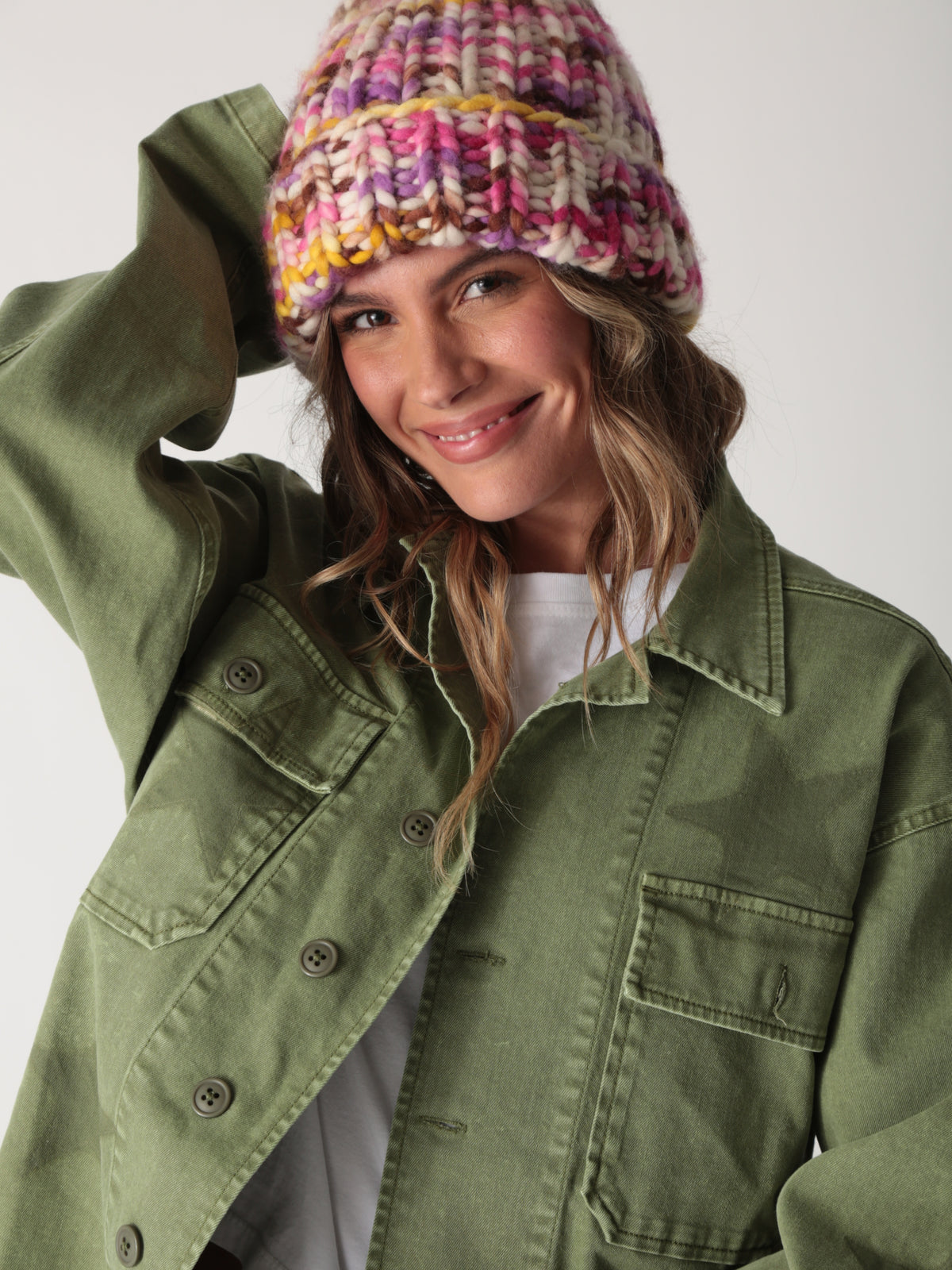 Mountain Beanie - Ivory / Multi