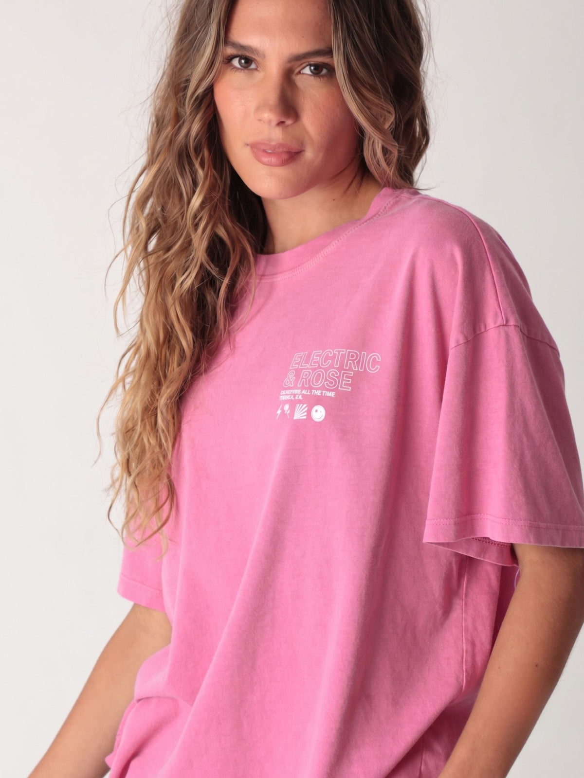 Classic Tee - Neon Pink Time To Live Graphic