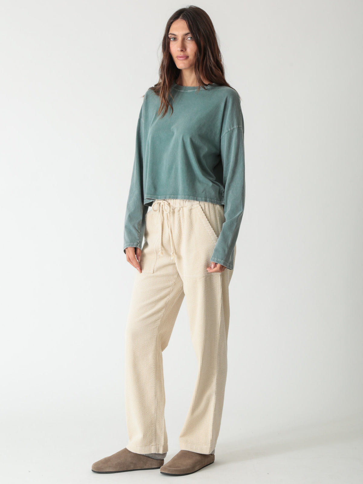 Lane Tee - Vintage Emerald