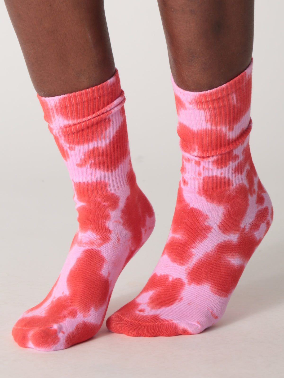 Tie Dye Socks - Peony Splatter