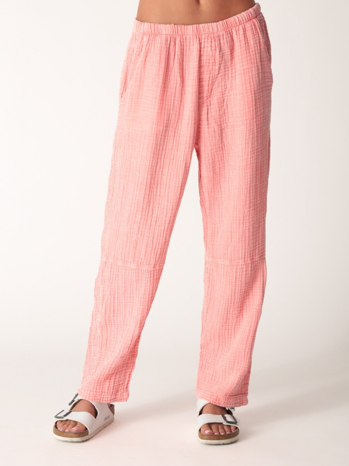 Kickback Gauze Pant - Salmon