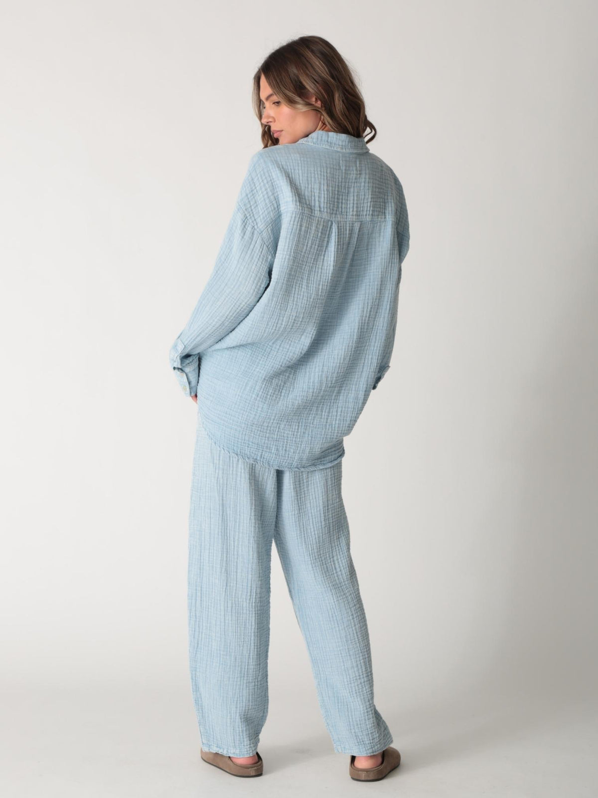 Boyfriend Shirt - Dusty Blue