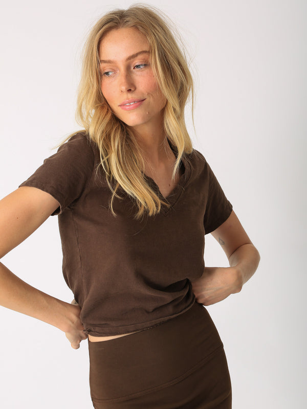 Classic V Neck - Cocoa