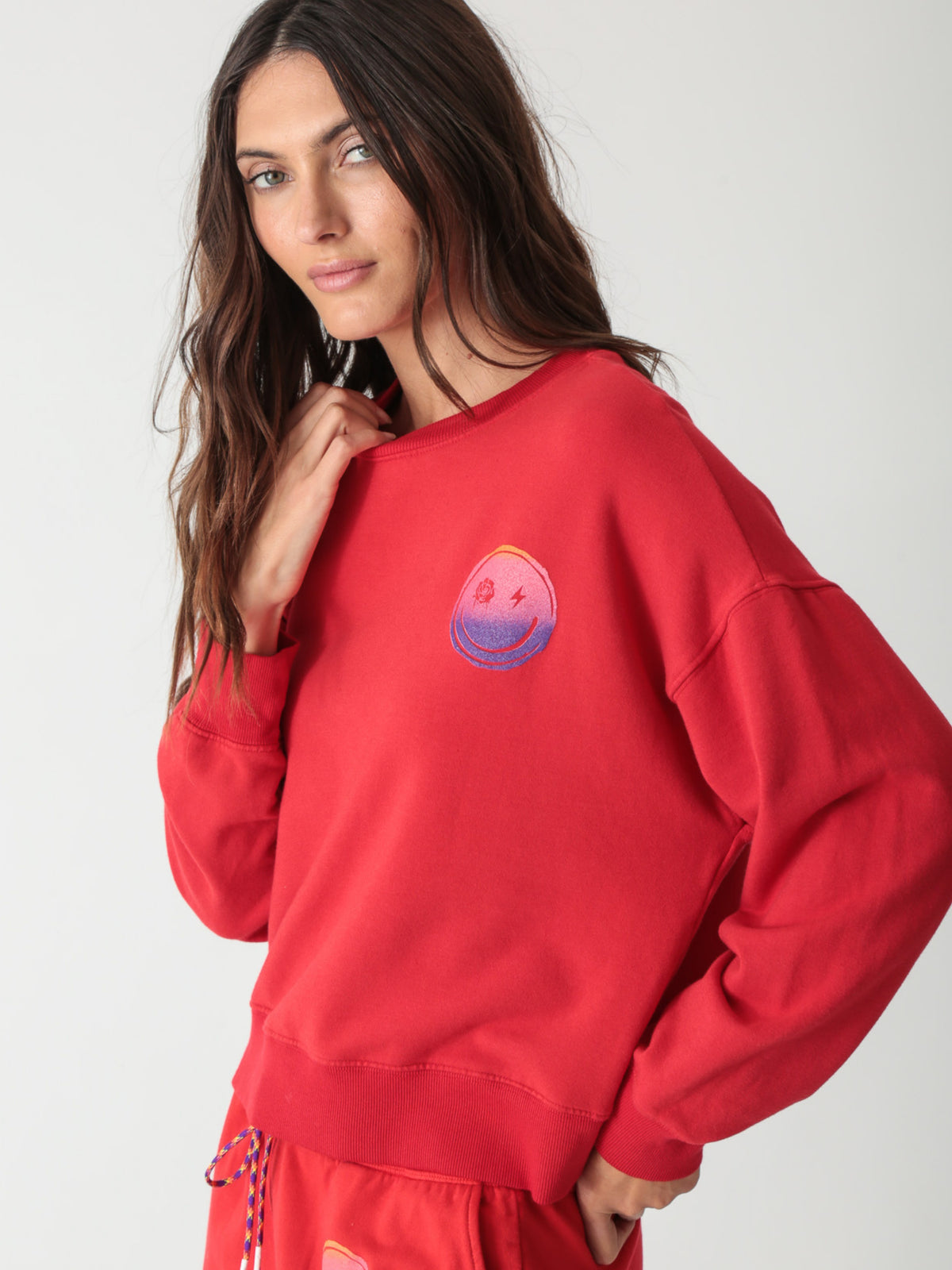 Classic Sweatshirt - Scarlet Smiley