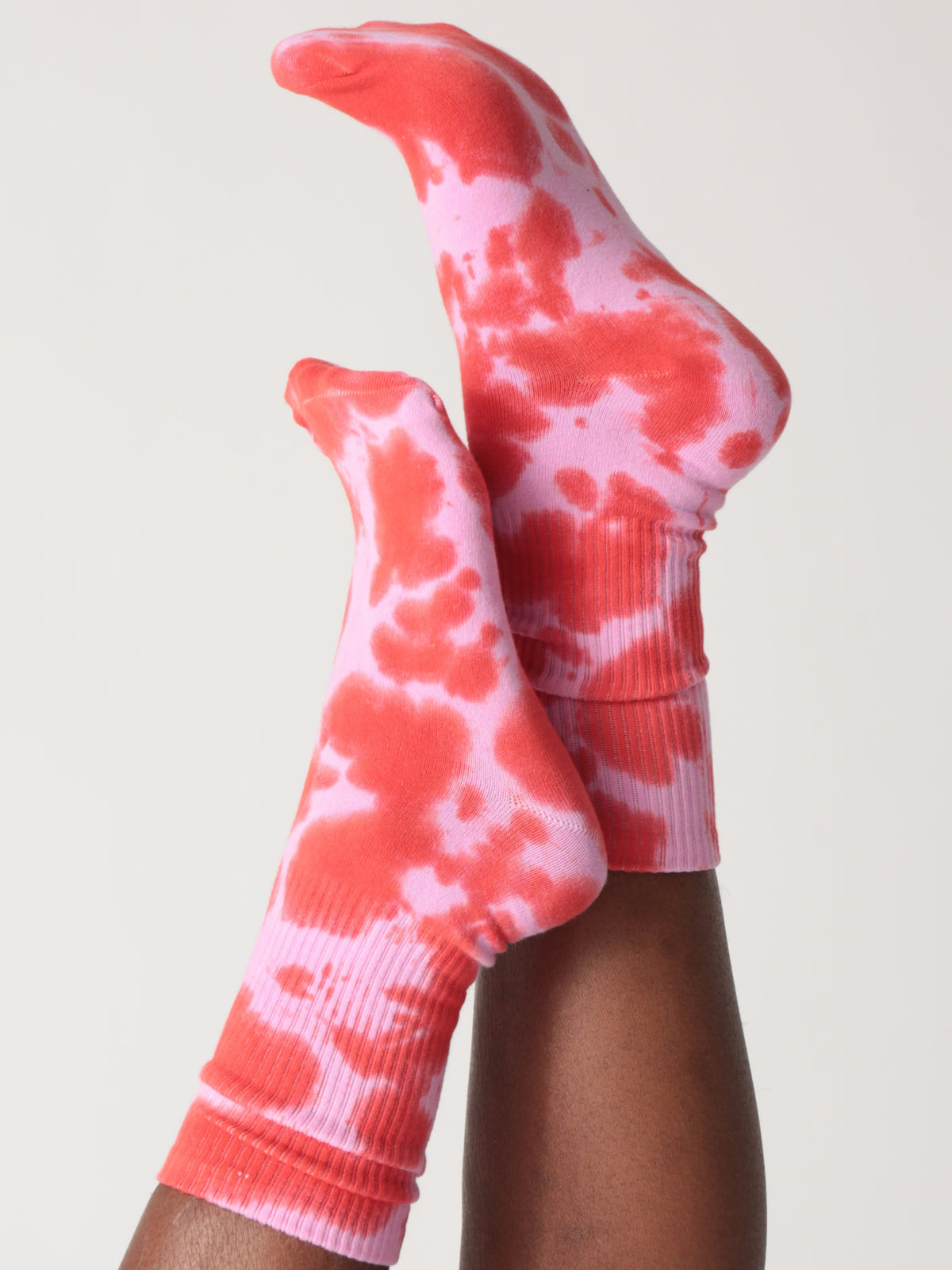 Tie Dye Socks - Peony Splatter