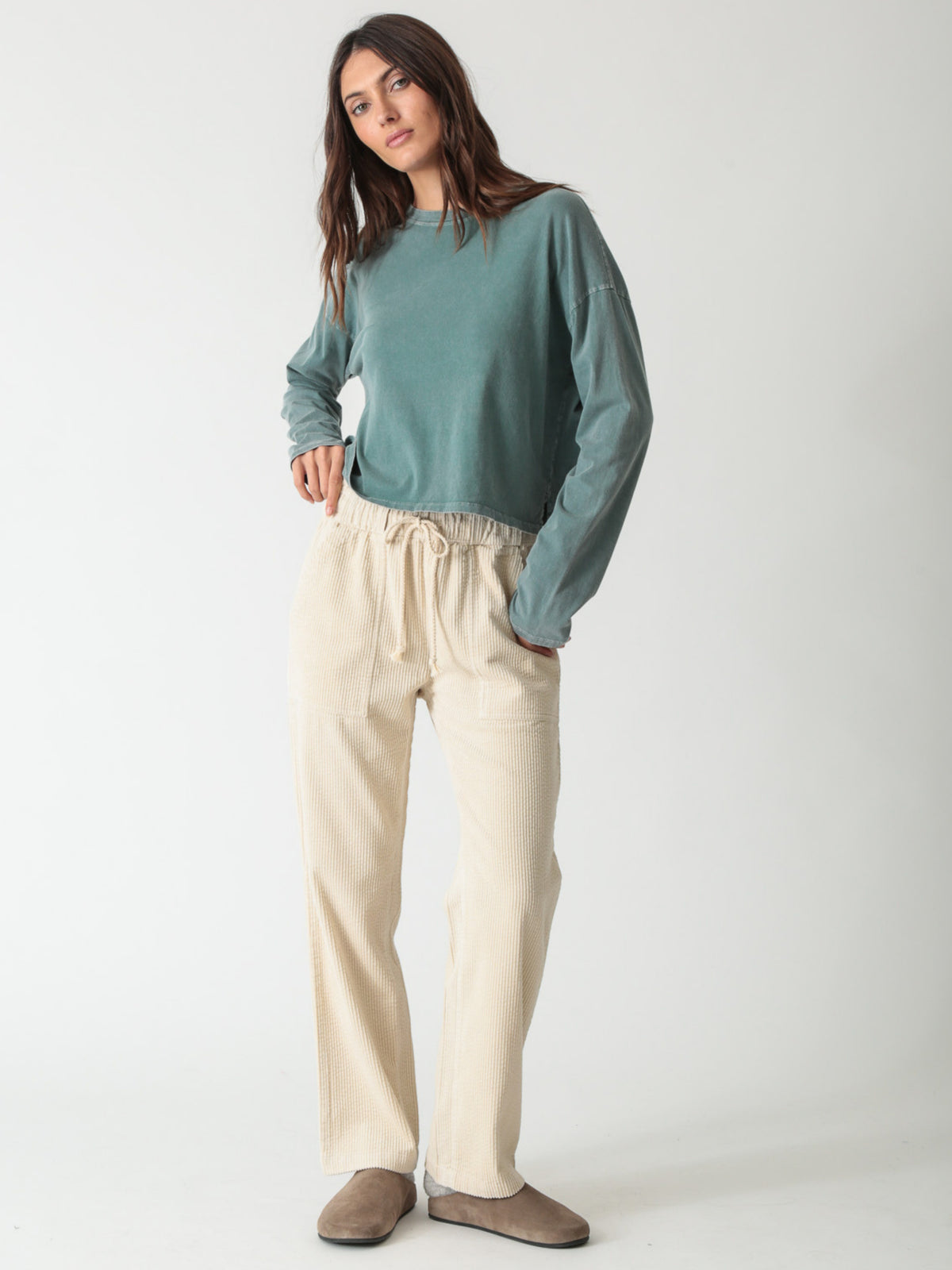 Lane Tee - Vintage Emerald