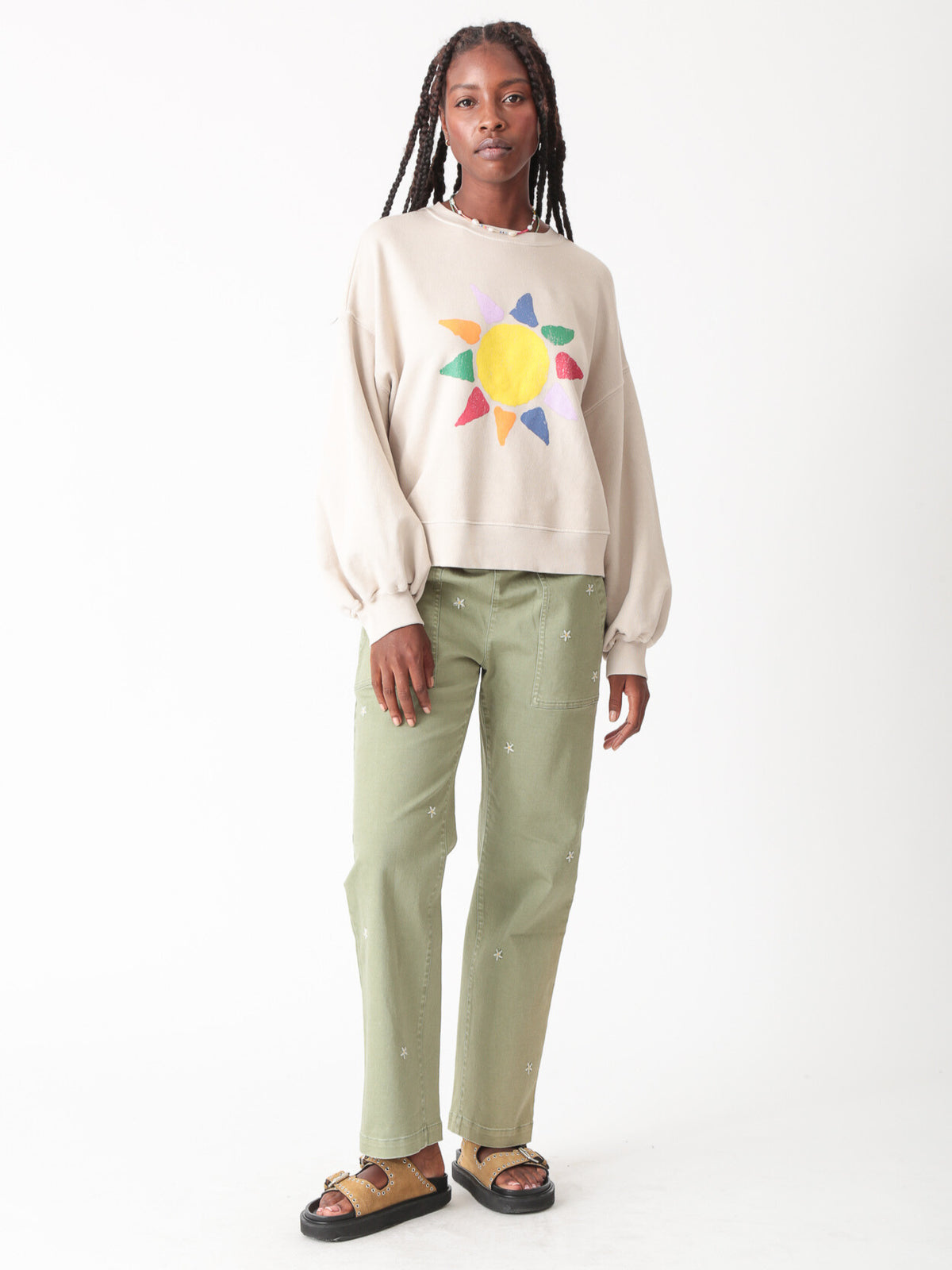 Balloon Sweatshirt - Sun Stone