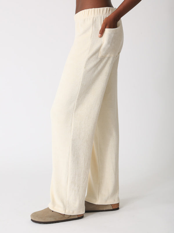 Wylie Loop Terry Pant - Crème