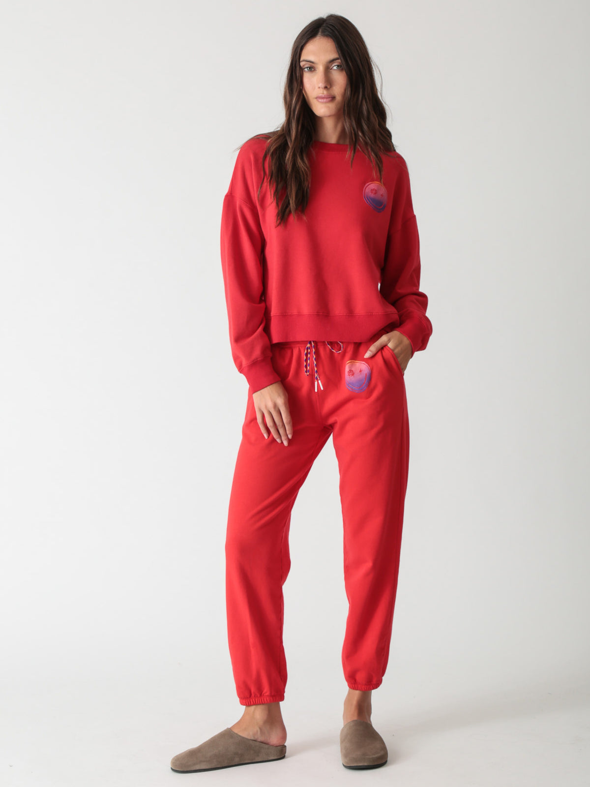 Classic Jogger - Scarlet Smiley