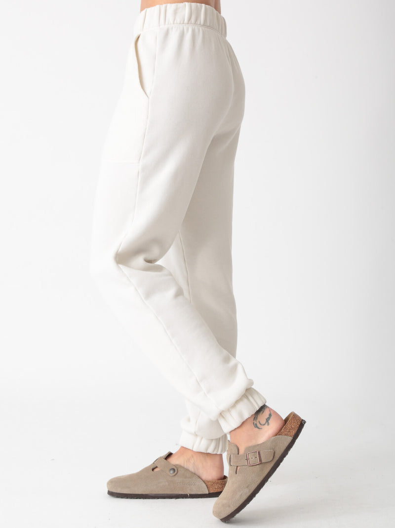 Hayden Sherpa Sweatpant - Ivory