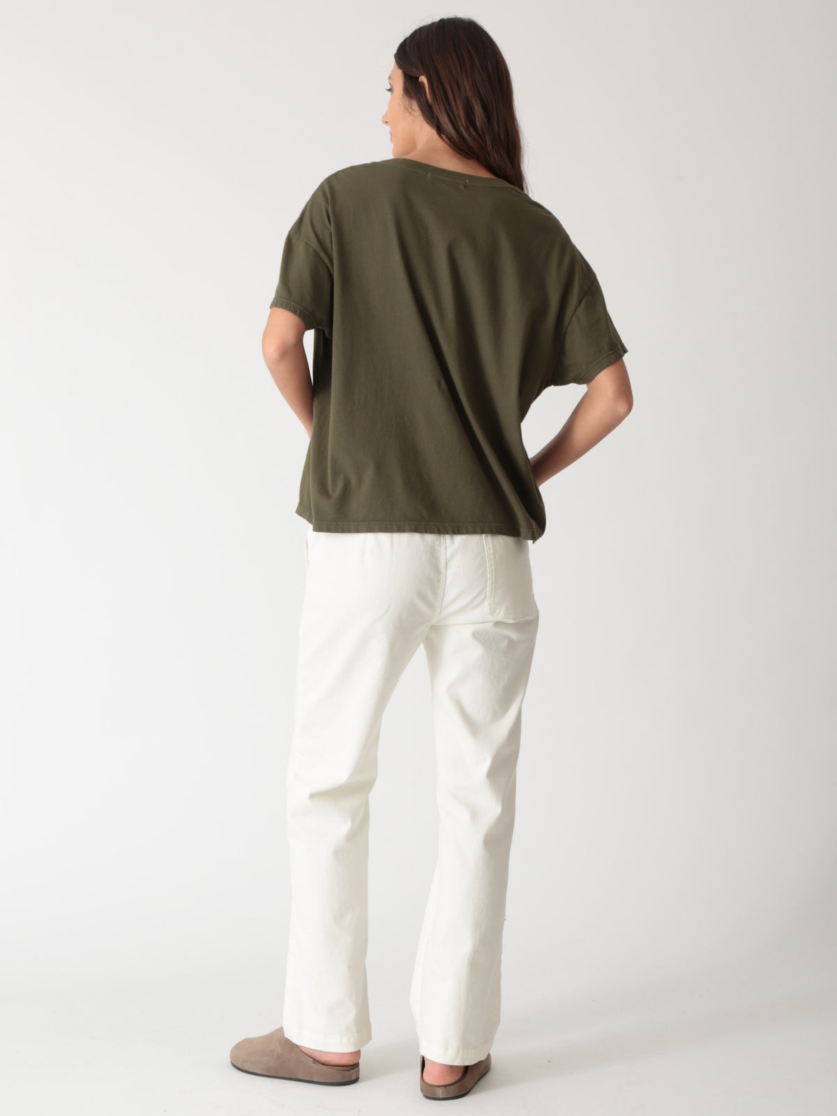 Chase V-Neck Tee - Army