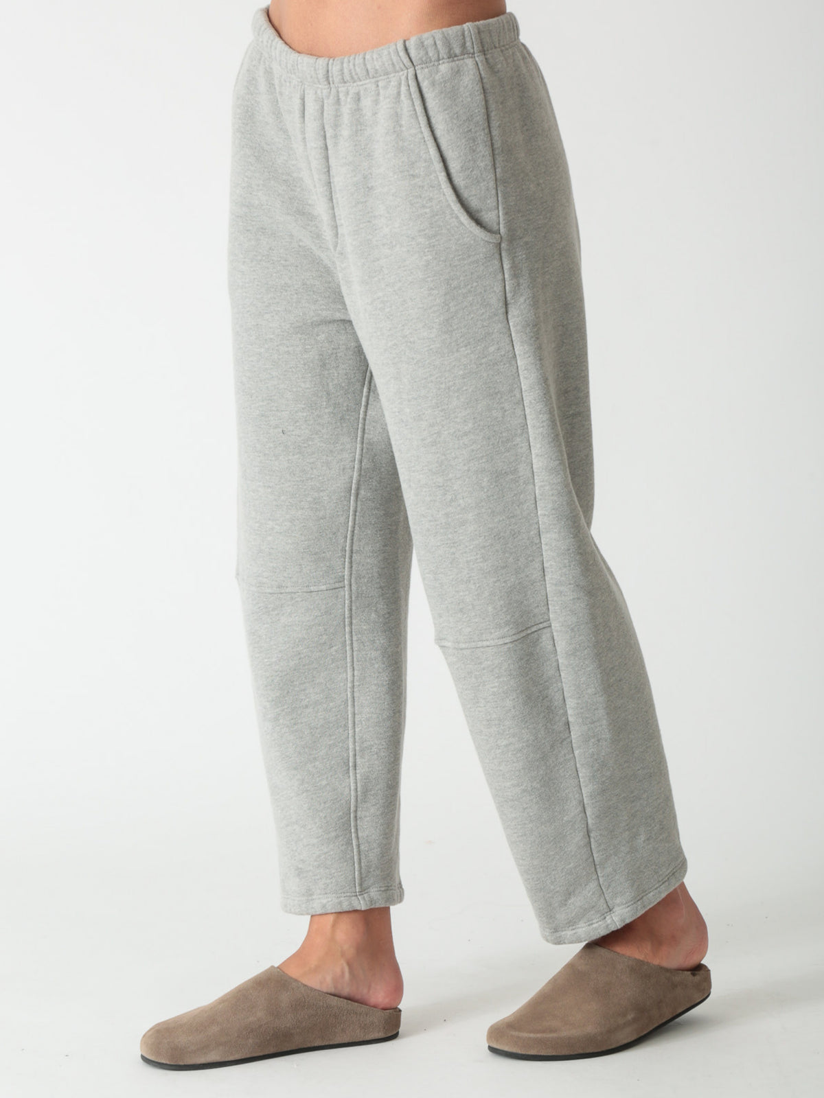 Barrel Sweatpant - Heather Grey
