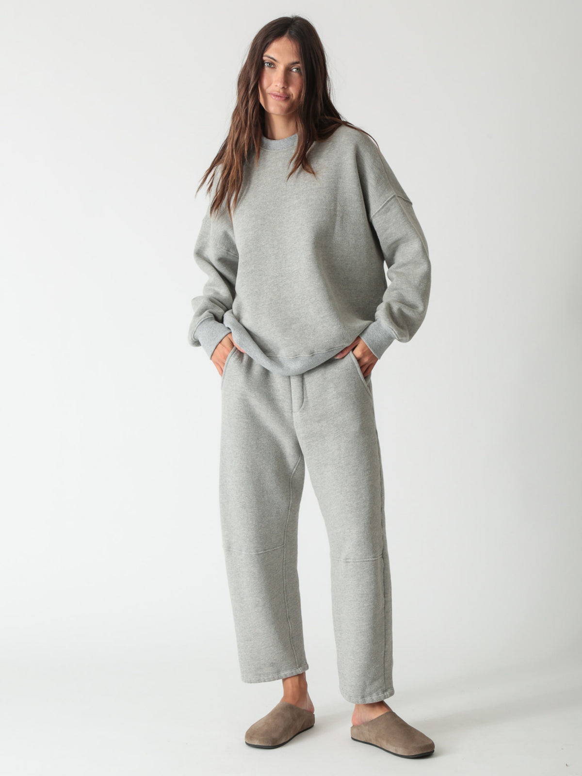 Barrel Sweatpant - Heather Grey
