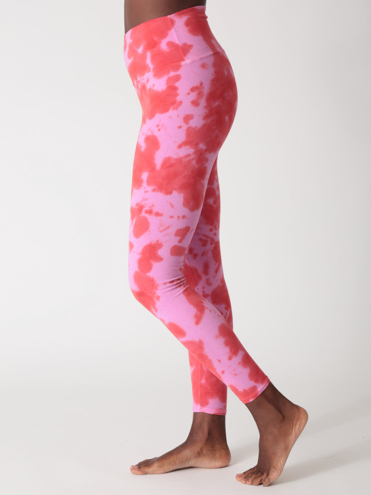 Sunset Legging - Peony Splatter