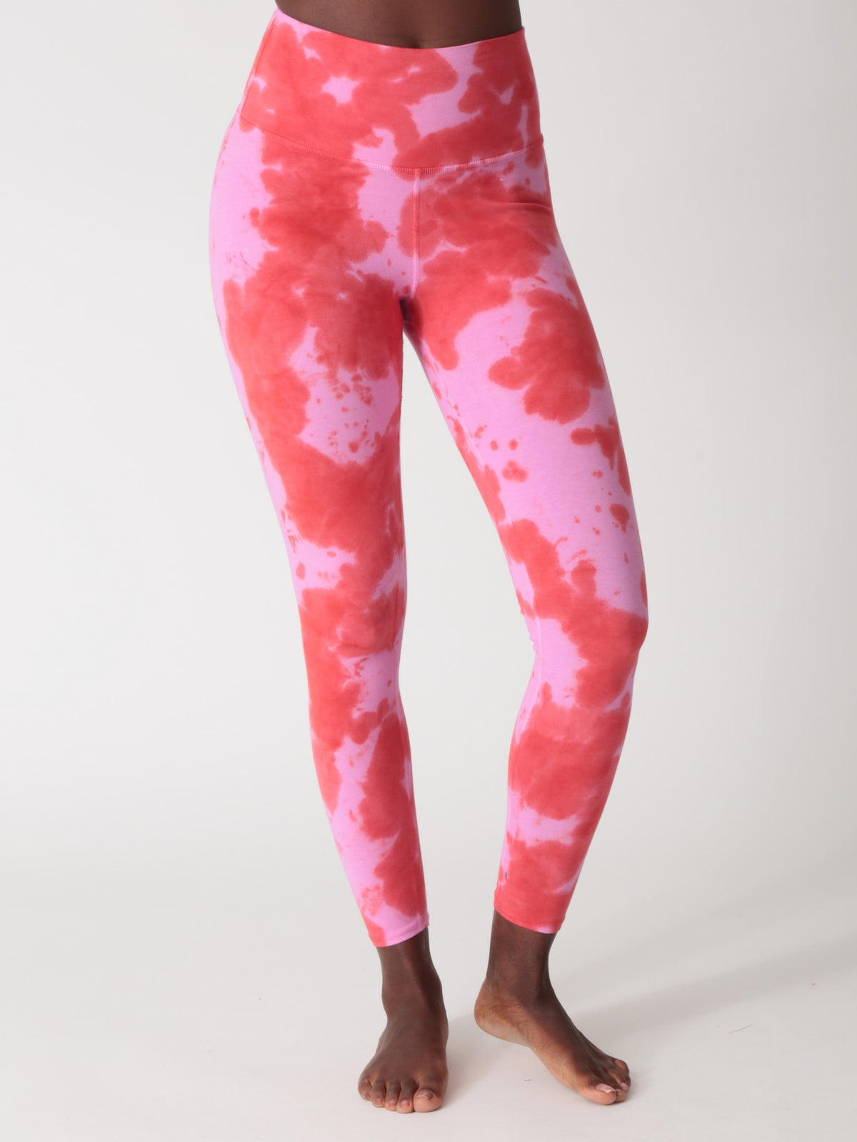 Sunset Legging - Peony Splatter