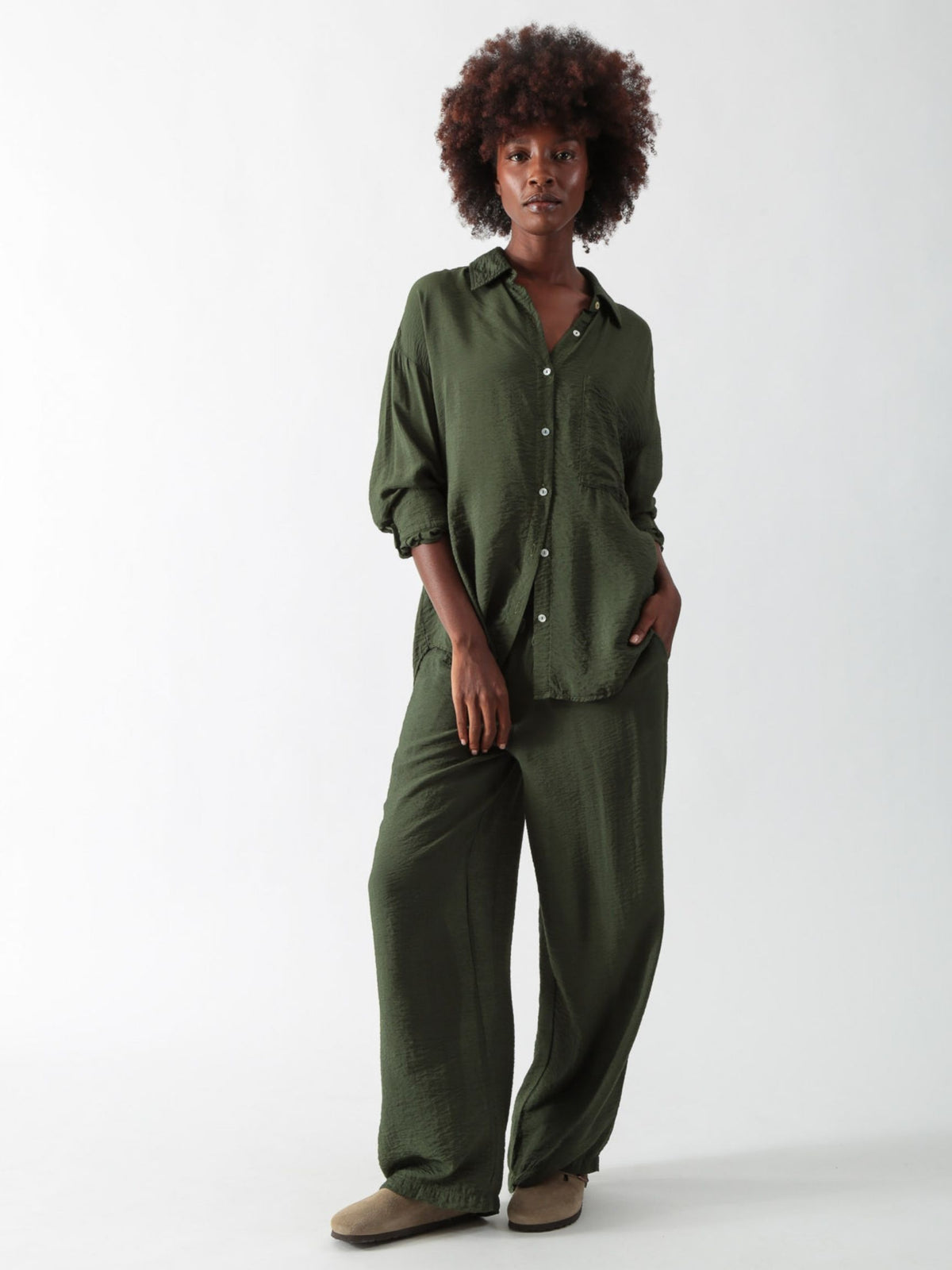 Boyfriend Shirt - Army