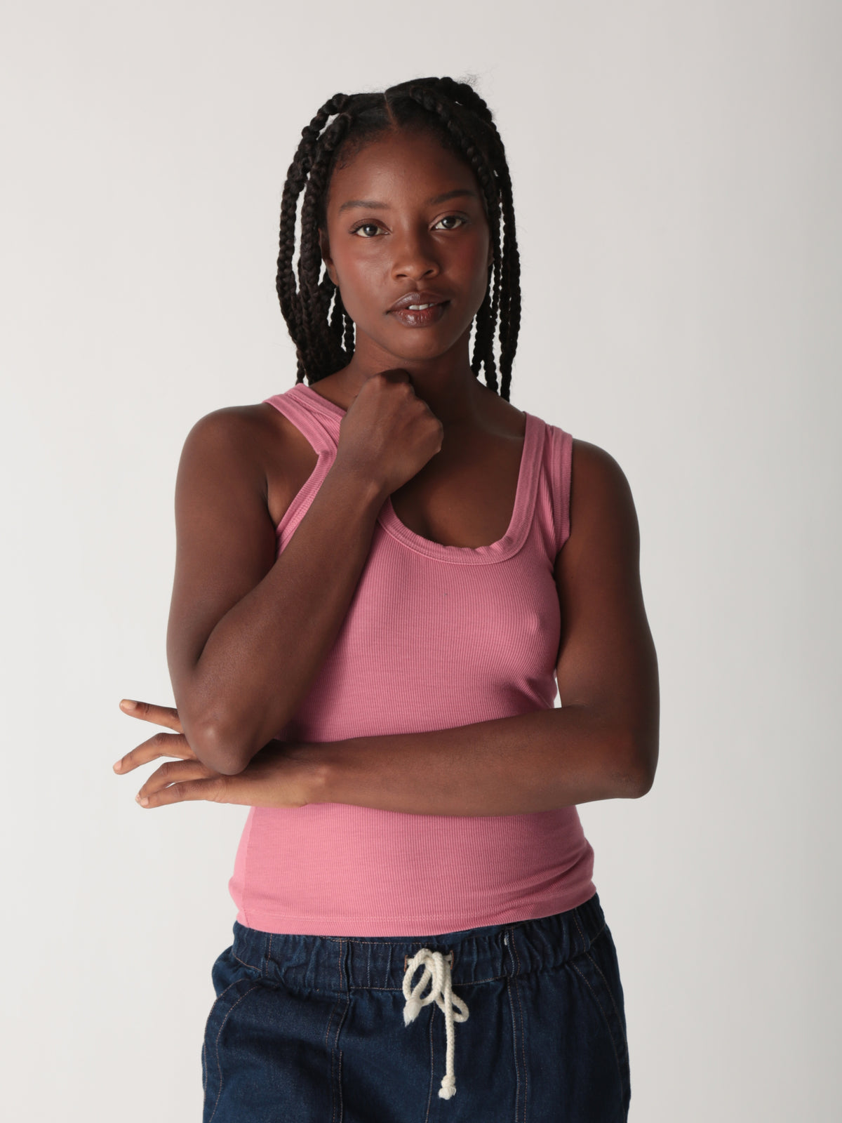 Paula Tank - Dusty Rose