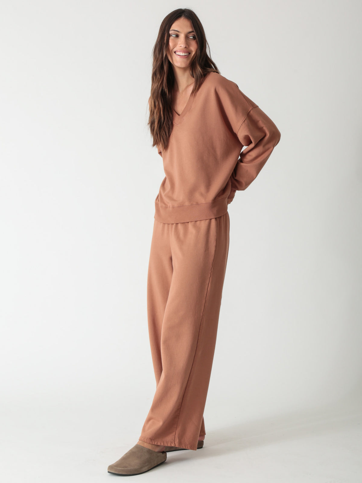 Ava Sweatshirt - Chestnut