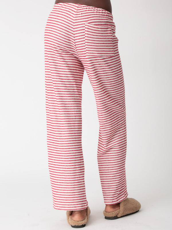 Wylie Pant - Ivory / Chili Stripe