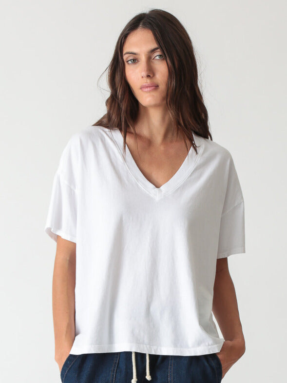 Chase V-Neck Tee - Cloud